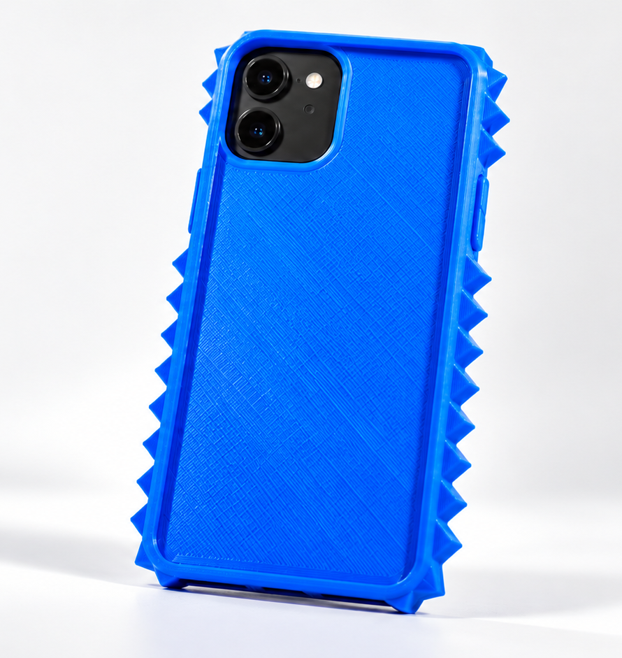 Electric blue Prickly Phone Case